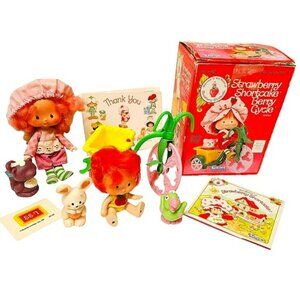 Vintage Strawberry Shortcake Lot Bicycle Apple Raspberry Tart Pets Postcard Rare